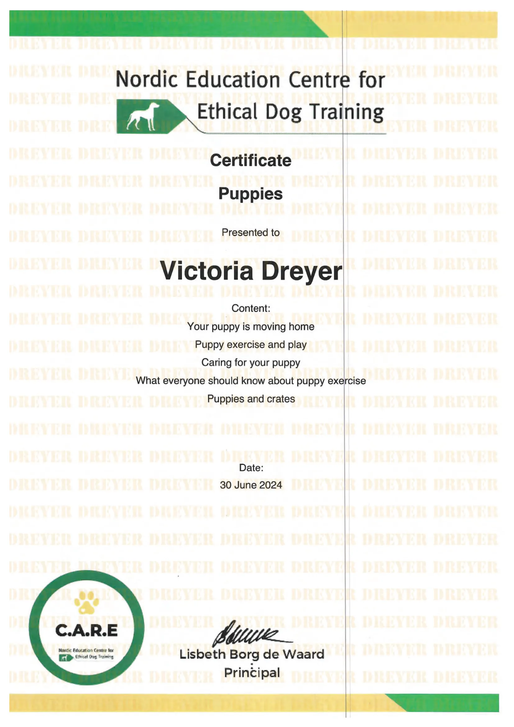 Certificate