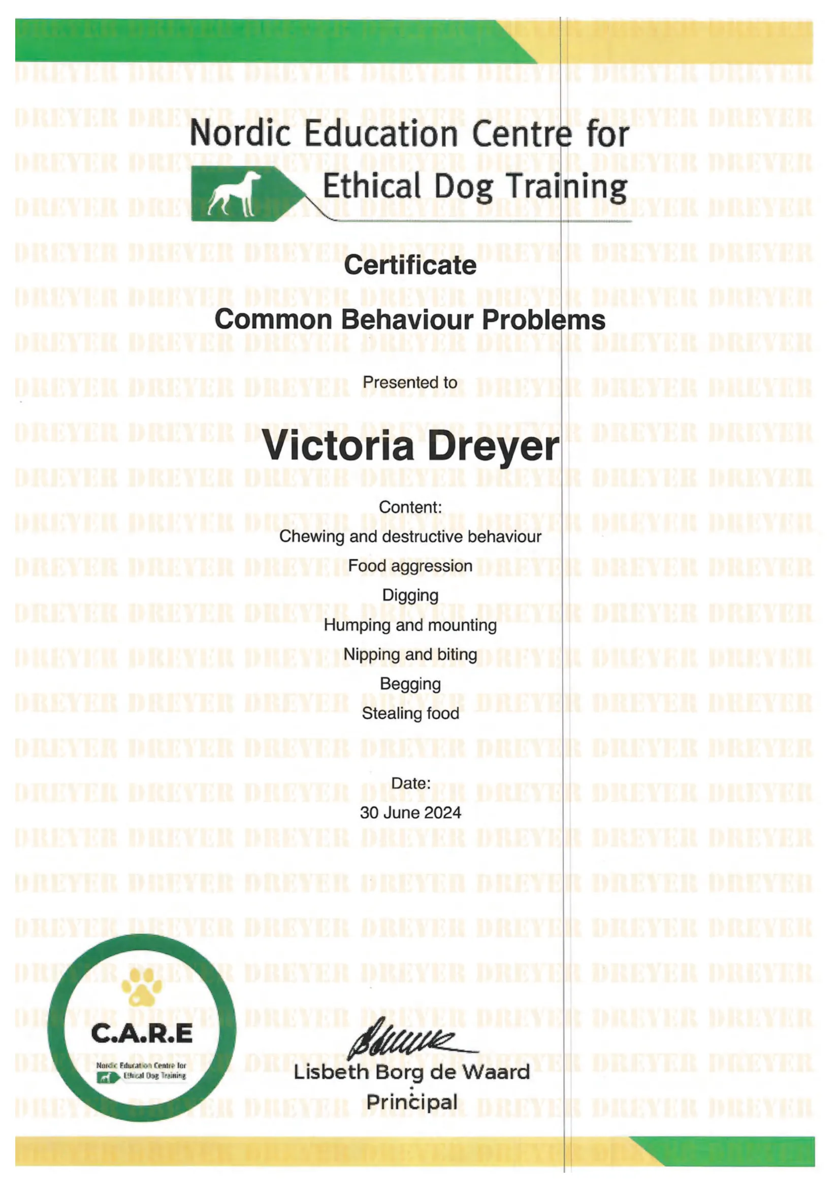 Certificate